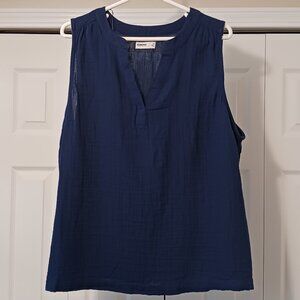 #346 3/$18 - Sonoma Blue Short Sleeve Top Size 1X